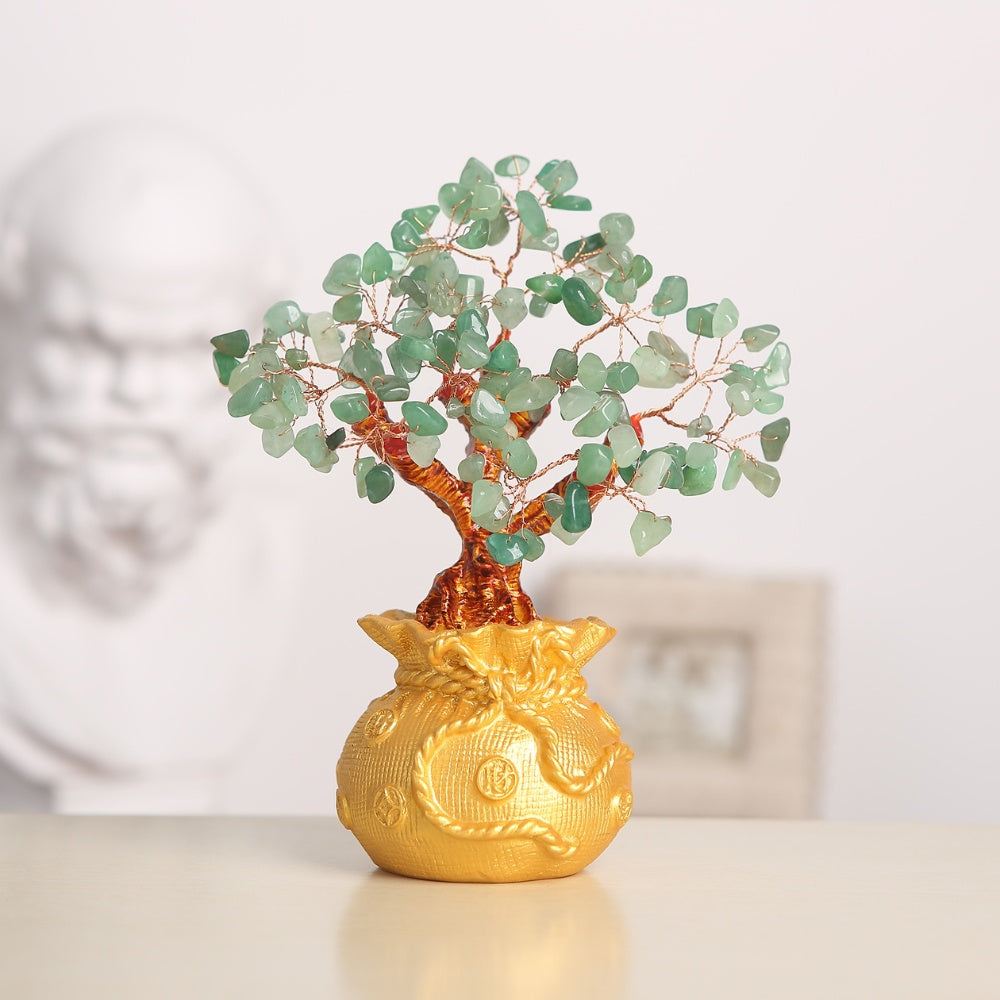 feng shui money tree Green Aventurine Money Tree - Feng Shui Crystal for Wealth