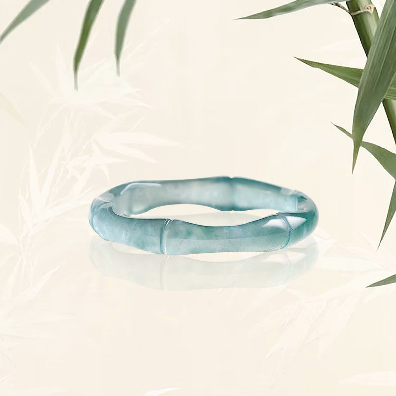 Green Jade Wealth Ring - Buddha & Karma