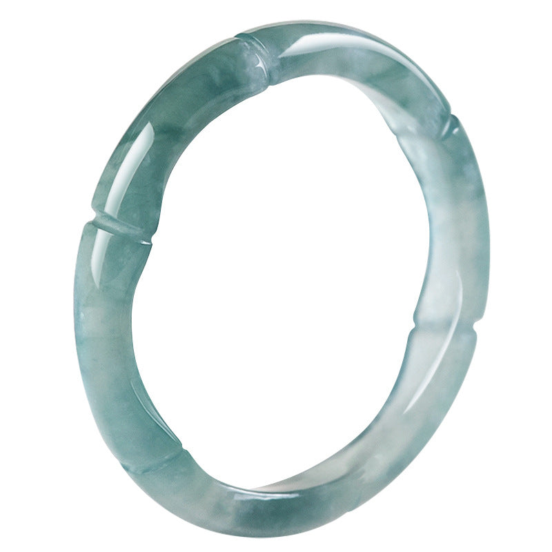 Green Jade Wealth Ring - Buddha & Karma