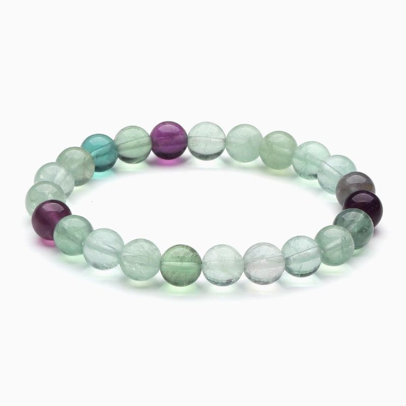 Exclusive: Rainbow Fluorite Healing Bracelet - Buddha & Karma
