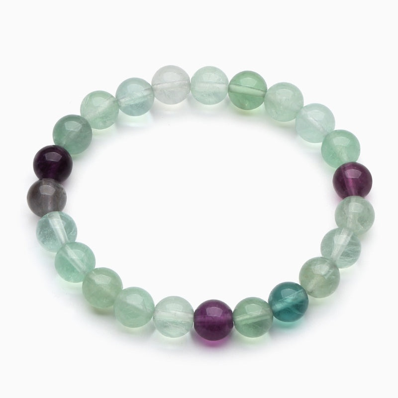 Exclusive: Rainbow Fluorite Healing Bracelet - Buddha & Karma