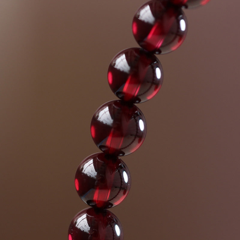 Red Garnet Stone Bracelet - Reignite Your Passion & Love - Buddha & Karma