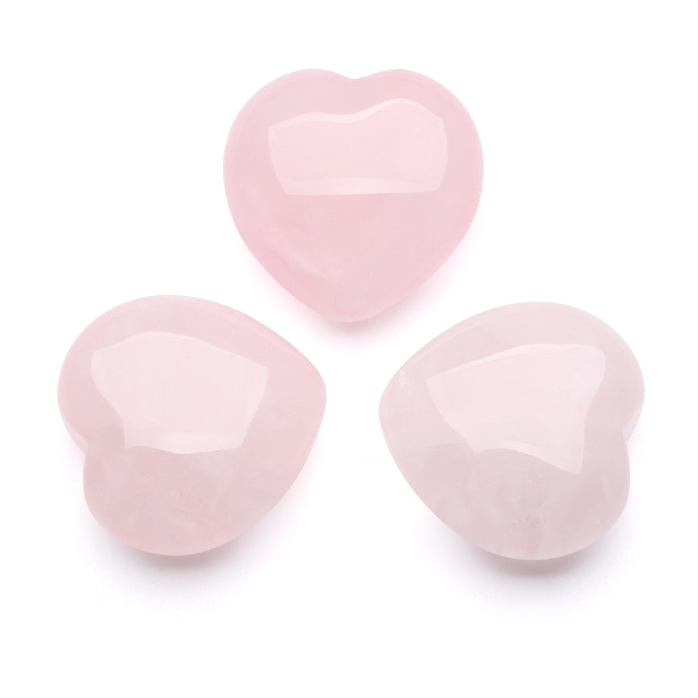Rose Quartz Heart-Shaped Love Crystals - Love & Romance - Buddha & Karma
