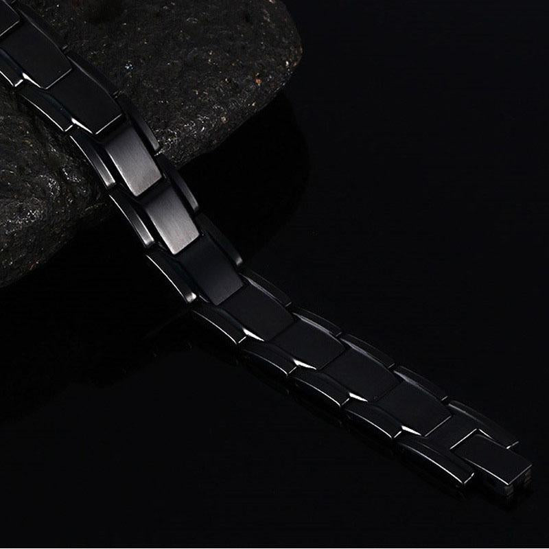 Magnetic Therapy Bracelets - Black, Silver, Gold - Buddha & Karma
