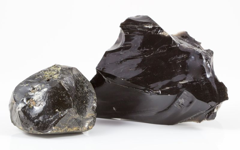 black stones and crystals for protection and healing