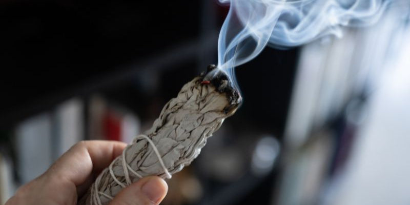 burning sage