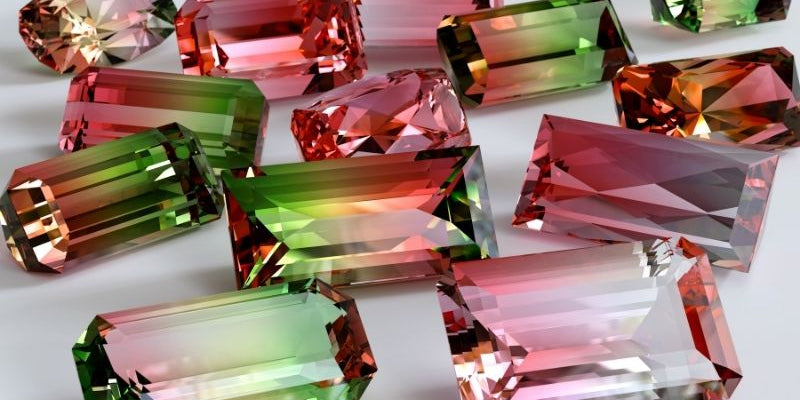 fake watermelon tourmaline