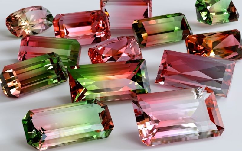 fake watermelon tourmaline