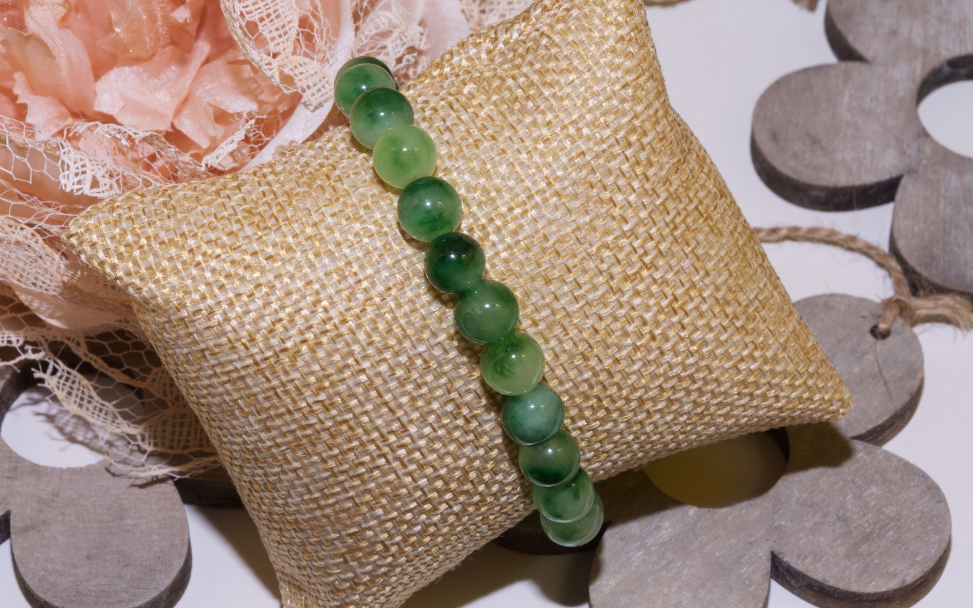 8mm Yellow Citrine , Green Aventurine & Pyrite With Buddha Natural Agate  Stone Bracelet For Financial Benefits
