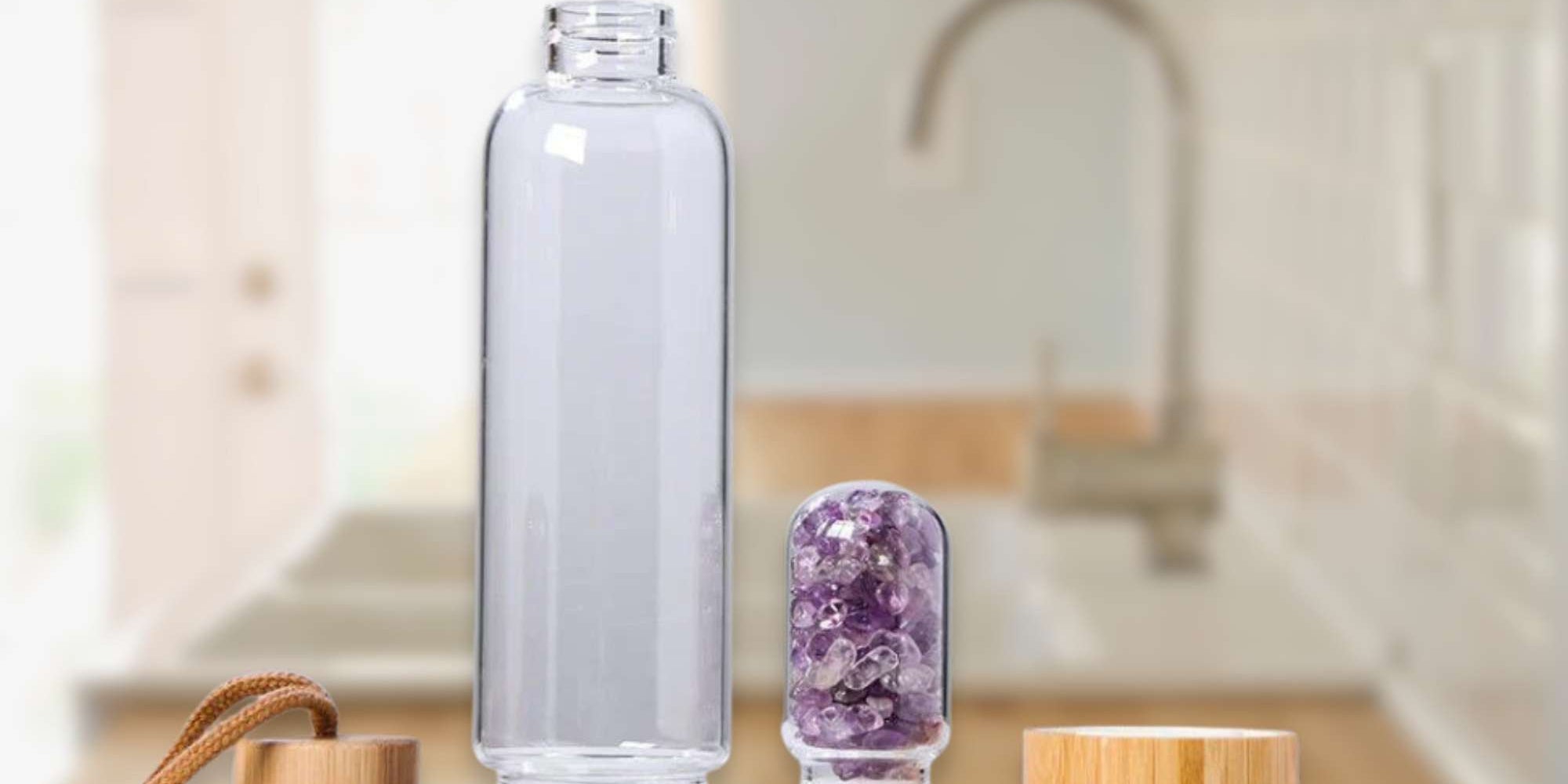 how to clean crystal water bottle