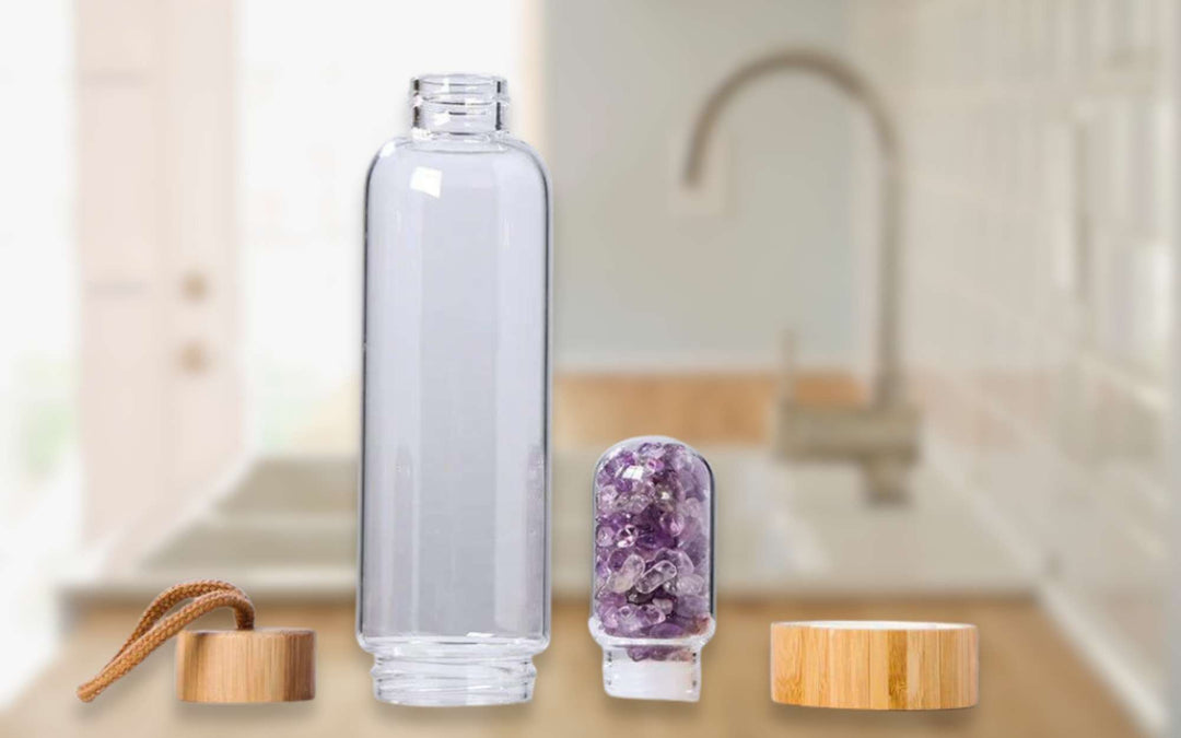 how to clean crystal water bottle