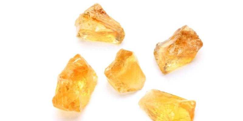 orange crystals