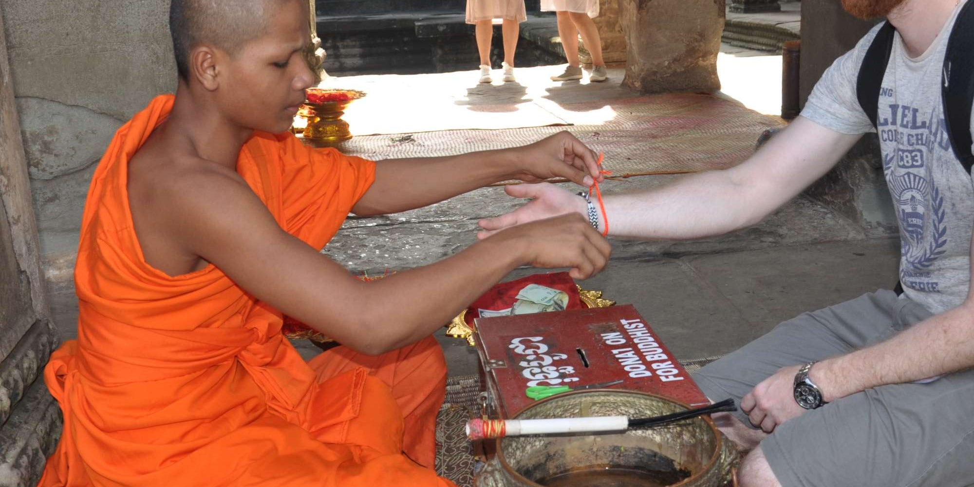 why do monks give bracelets