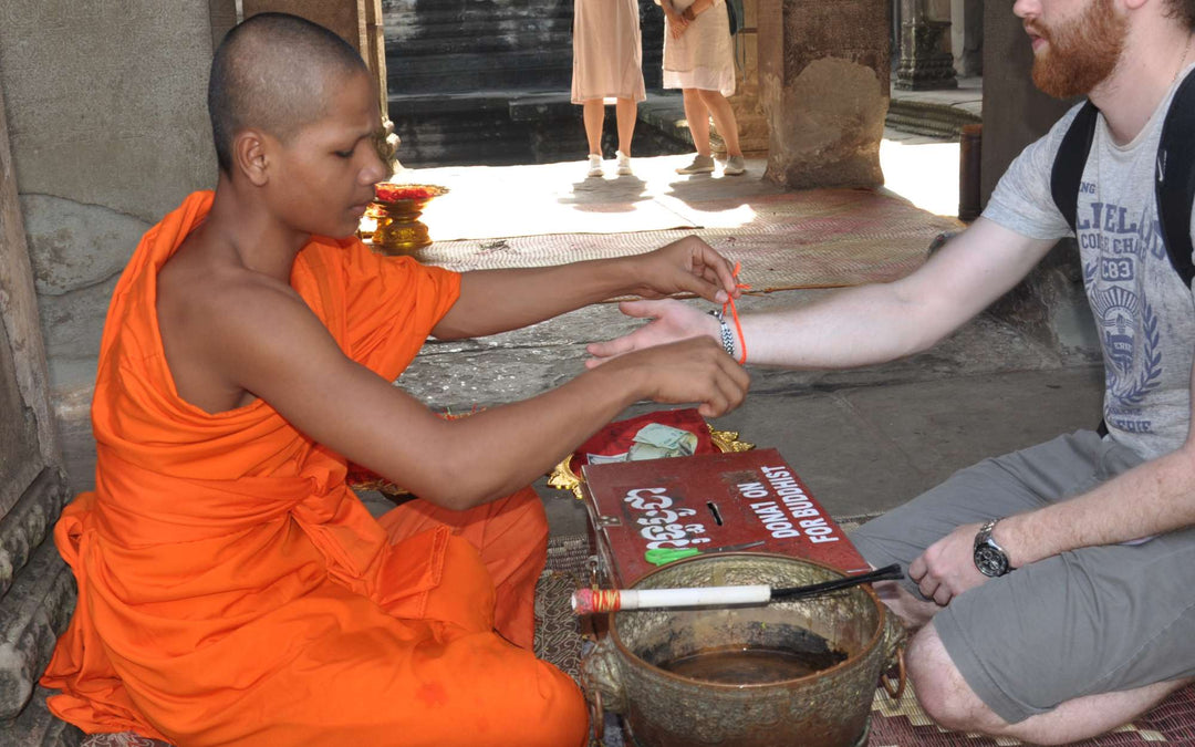 why do monks give bracelets