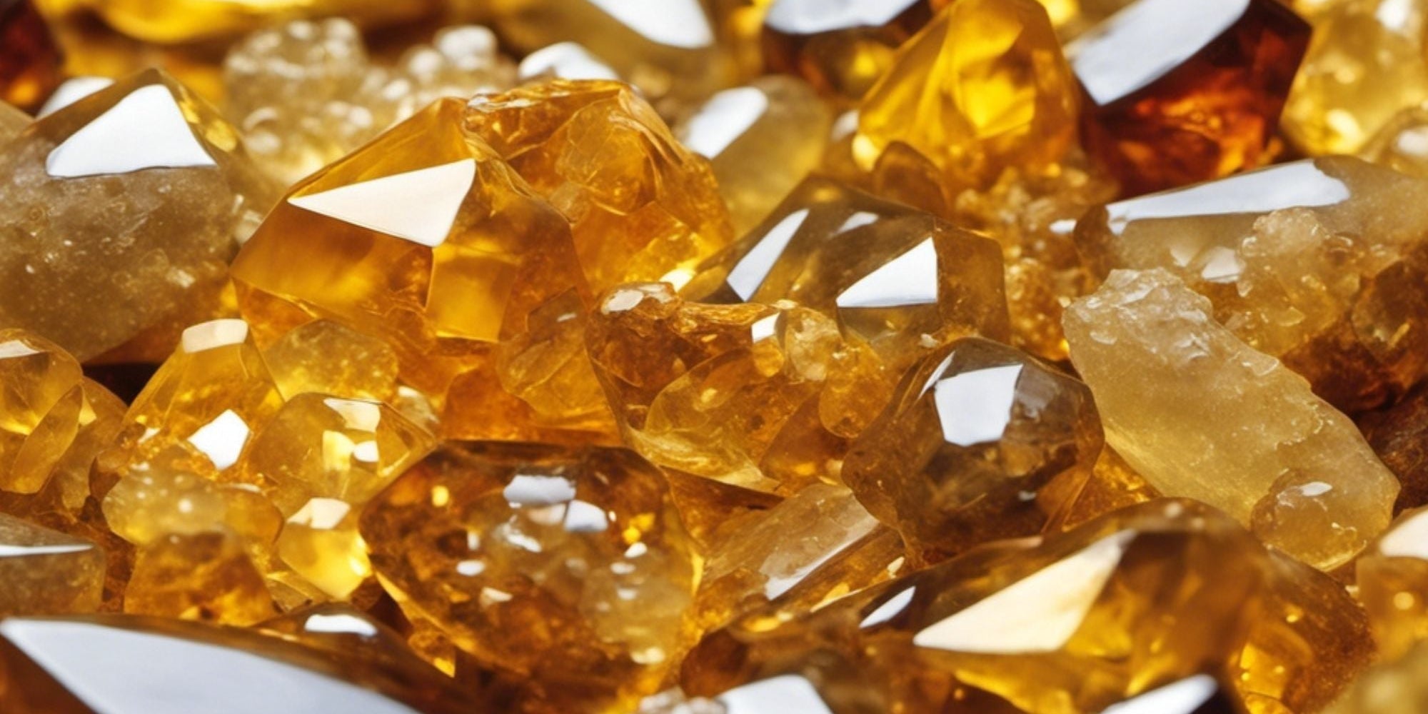 yellow crystals and stones