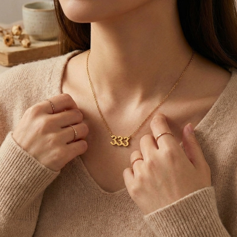 333 Angel Number Necklace