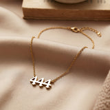 444 Angel Number Necklace - Divine Guidance