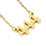 444 Angel Number Necklace - Divine Guidance