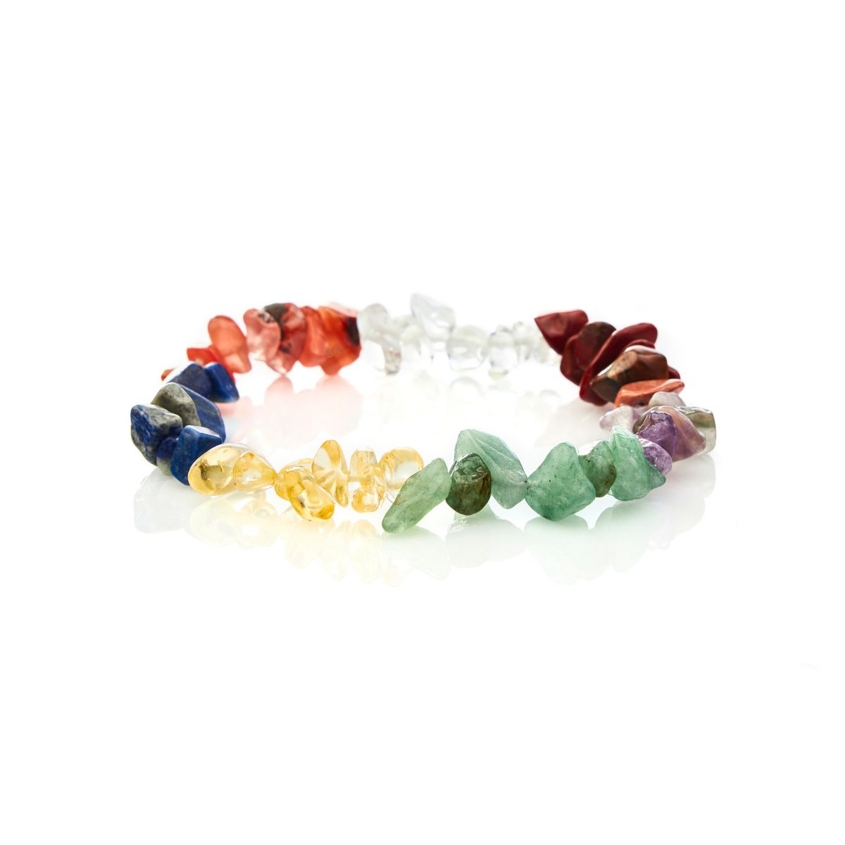 7 Chakra Raw Crystal Bracelet - Buddha & Karma