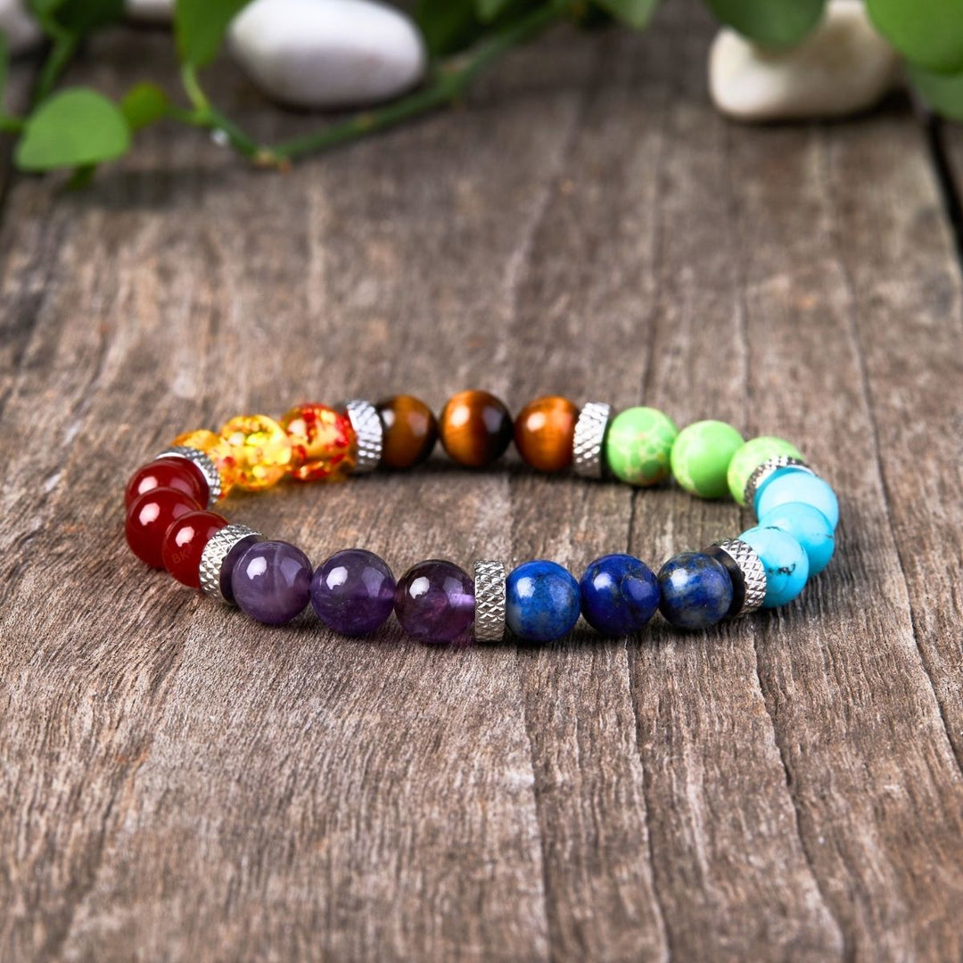 7 Chakra Stone Bracelet - Buddha & Karma