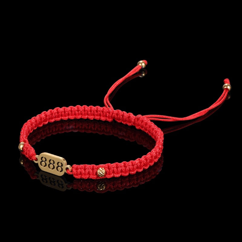 888 Wealth Luck Angel Number Bracelet - Buddha & Karma