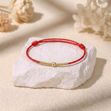 Exclusive: Buddha & Karma 24K Gold-Plated 925 Sterling Silver Bead Tibetan Protection Bracelet