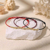 Exclusive: Buddha & Karma 24K Gold-Plated 925 Sterling Silver Bead Tibetan Protection Bracelet