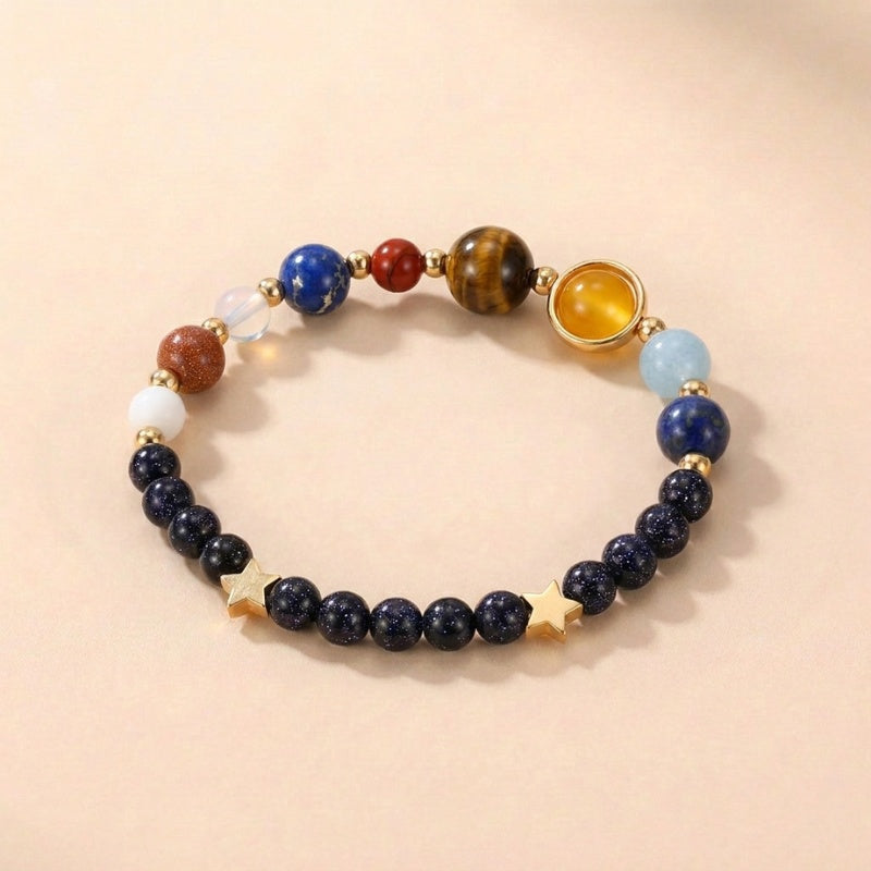 Buddha & Karma 9 Planets Energy Crystal Bracelet - Energy Crystal Beads Bracelet