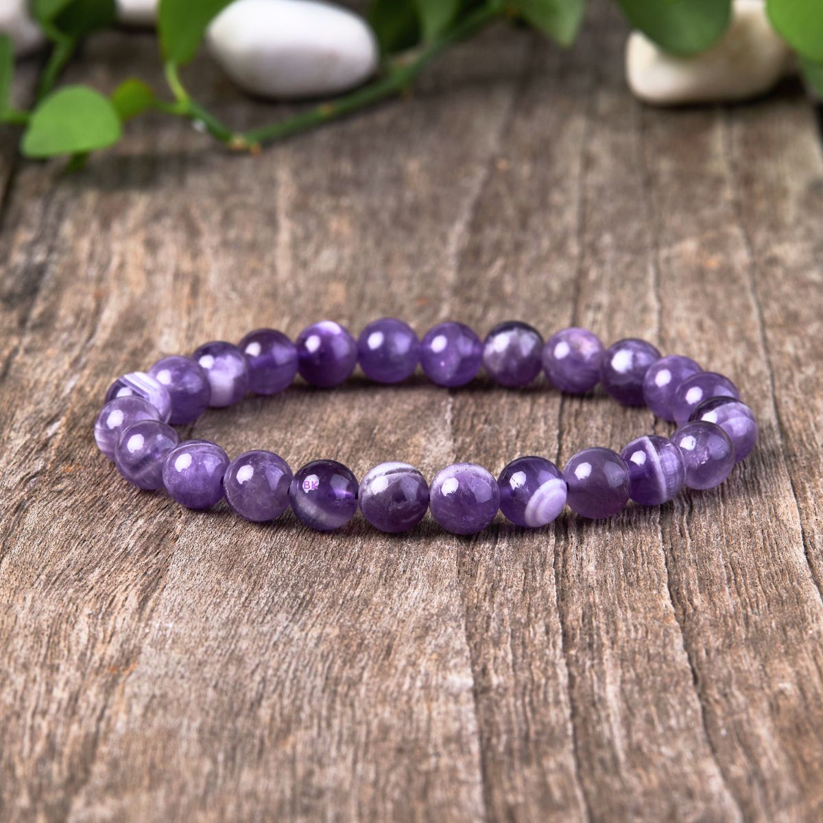 Amethyst Purifying Bracelet - For Peace & Clarity - Buddha & Karma