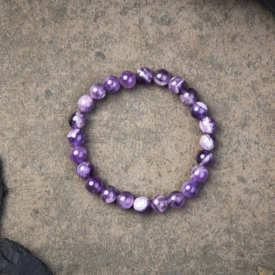 Amethyst Purifying Bracelet - For Peace & Clarity - Buddha & Karma