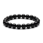Black Tourmaline Beads Protection Bracelet - Buddha & Karma