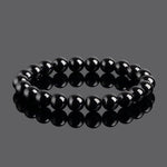Black Tourmaline Beads Protection Bracelet - Buddha & Karma