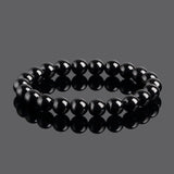 Black Tourmaline Beads Protection Bracelet - Buddha & Karma