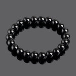 Black Tourmaline Beads Protection Bracelet - Buddha & Karma