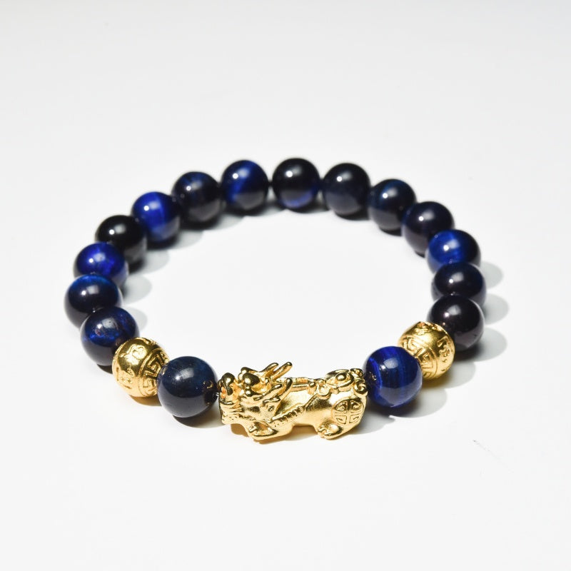 Blue Tiger Eye Pixiu Bracelet