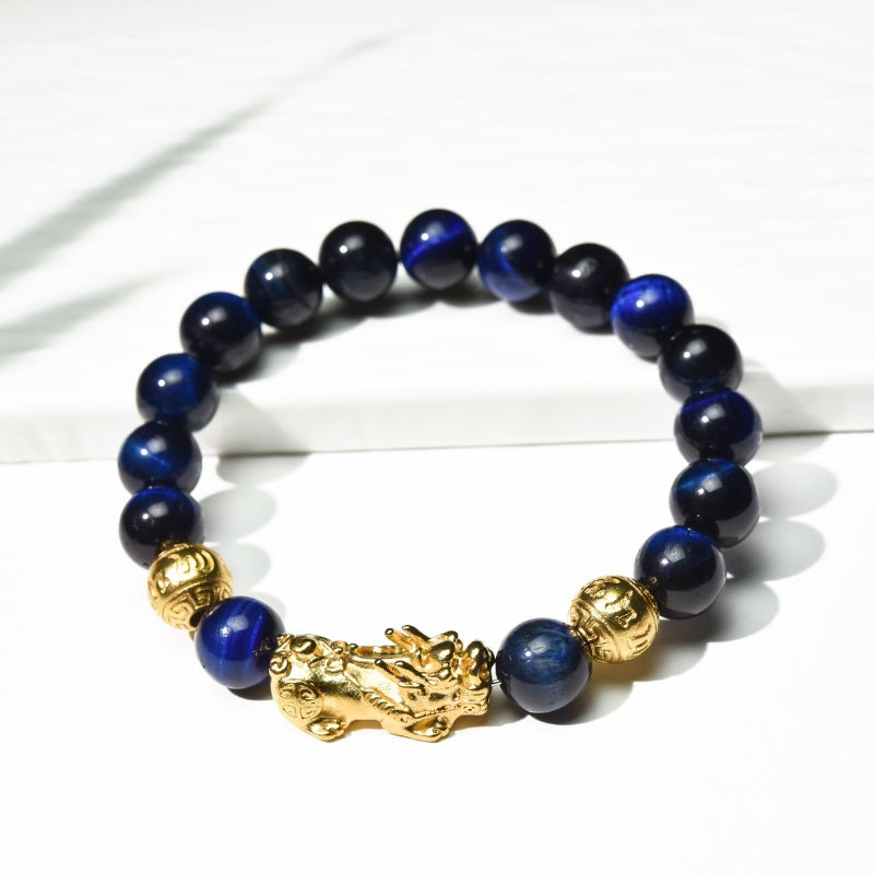 Blue Tiger Eye Pixiu Bracelet