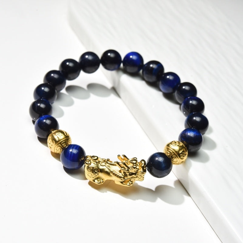 Blue Tiger Eye Pixiu Bracelet