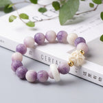 Buddha & Karma Bodhi Seed Lion Head Mantra Protection Bracelet