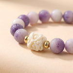Buddha & Karma Bodhi Seed Lion Head Mantra Protection Bracelet