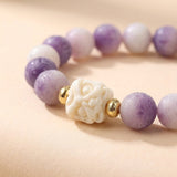 Buddha & Karma Bodhi Seed Lion Head Mantra Protection Bracelet