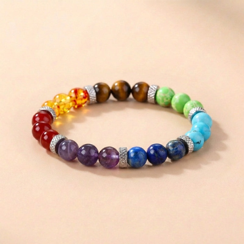 Buddha & Karma 7 Chakra Stones Bracelet
