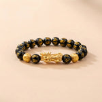 Buddha & Karma Feng Shui Bracelet - Pixiu Black Obsidian Bracelet for Wealth