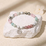 Buddha & Karma Cancer Zodiac Crystal Bracelet