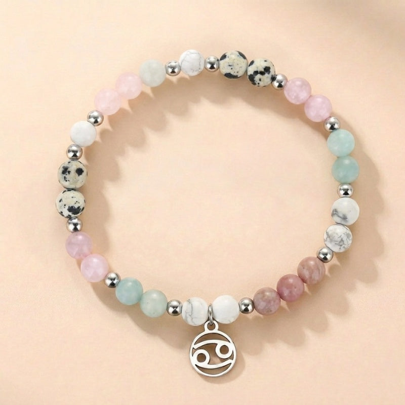 Buddha & Karma Cancer Zodiac Crystal Bracelet