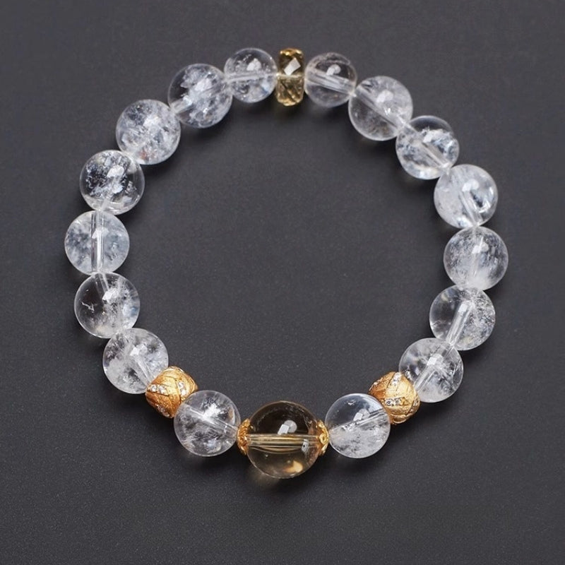 Clear Quartz Master Healer Bracelet - Healing, Clarity, Balance