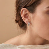 Buddha & Karma Copper Huggies-Style Evil Eye Earrings – Gold & Silver