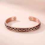Buddha & Karma Copper Link Bracelet Magnetic Therapy Cuff Bangle