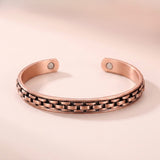 Buddha & Karma Copper Link Bracelet Magnetic Therapy Cuff Bangle