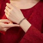 Buddha & Karma Copper Link Bracelet Magnetic Therapy Cuff Bangle
