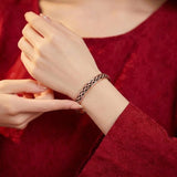 Buddha & Karma Copper Link Bracelet Magnetic Therapy Cuff Bangle